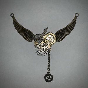 Steam punk necklace charm